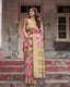 Gold Banarasi Silk Saree with Bold Floral Print and Intricate Zari Border BANARASI PRINTED