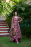 Pure Muslin Digital Print Anarkali Kurti Pant Dupatta Set Clothsvilla