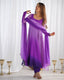 Purple Elegant Colorful Fox Georgette Anarkali Set – Perfect for Festive & Wedding Wear ClothsVilla