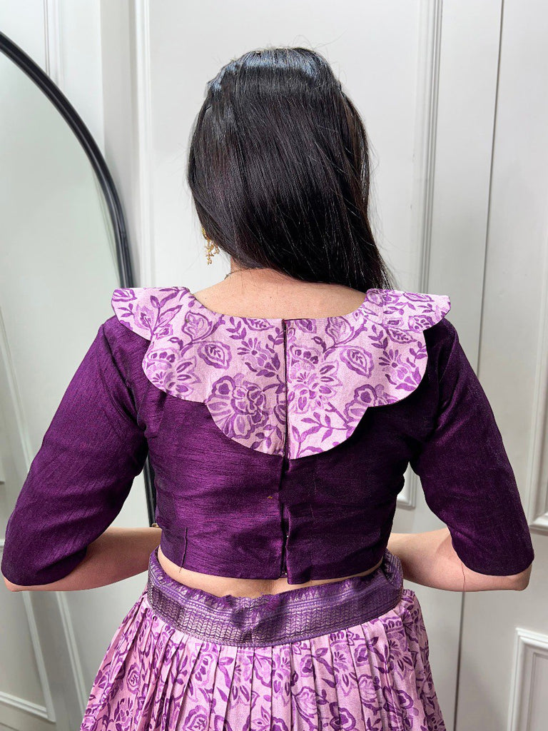 Captivating Purple Floral Co-ord Lehenga Set - Perfect for Weddings & Festive Occasions ClothsVilla