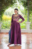Purple Navratri Special Rayon Kurti with Kutchi Gamthi Work – Adjustable Fit & Full Sleeves ClothsVilla