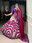 Purple Royal Tie‑Dye Dream Lehenga Set – Handcrafted Tasar Silk with Lace & Tassel Dupatta Clothsvilla