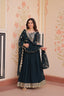 Rama Elegant Faux Blooming Embroidered Gown Set with Designer Dupatta ClothsVilla