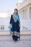 Rama Velvet Embroidered Top Pant Set ClothsVilla