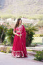 Rani Pink Designer Faux Blooming Lehenga Choli with Shimmering Sequins & Lace ClothsVilla