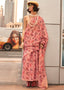 Rose Pink Exquisite Blended Tissue Silk Saree with Blouse Piece ClothsVilla