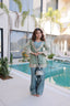 Sky Mirror Work Top Pant Set with Batwa ClothsVilla