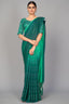 Teal Color Art Silk Fabric Regular Wear Fancy Work Saree ClothsVilla