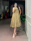 Vanillla Yellow Tasar Zari Weaving Gown ClothsVilla