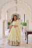 Yellow Vichitra Silk Lehenga with Dupatta ClothsVilla