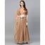 Peach color Net Lehenga with Heavy Embroidery, Zari and Thread work ClothsVilla