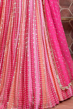 Load image into Gallery viewer, Wonderful Pink Digital Print Chinnon Silk Engagement Wear Lehenga Choli ClothsVilla