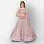 Pastel Purple Lehenga Choli in Soft Net with Thread Sequence and Zari Work ClothsVilla