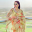 Organza Silk Saree with Beautiful Floral Digital Print and Silk Blouse for Wedding ClothsVilla
