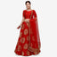 Red Banarasi Silk Lehenga Choli with Net Dupatta ClothsVilla