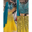 Yellow Lehenga Choli in Georgette with Mirror and Embroidery Work ClothsVilla