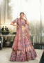 Wedding Wear Peach Sequence Embroidered Work Lehenga Choli Clothsvilla