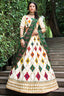 Incredible White Sequins Embroidered Silk Lehenga Choli ClothsVilla