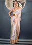 Daisy White Woven Soft Silk Saree Clothsvilla
