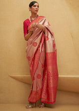 Load image into Gallery viewer, Shades Of Red Two Tone Woven Silk Saree Clothsvilla