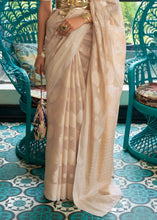 Load image into Gallery viewer, Shades Of Brown Chikankari Weaving Silk Saree with Sequins work Clothsvilla