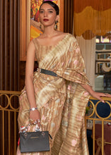Load image into Gallery viewer, Shades Of Brown Handloom Weaving Linen Silk Saree Clothsvilla