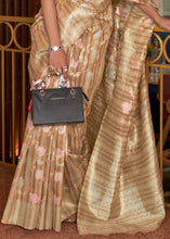 Load image into Gallery viewer, Shades Of Brown Handloom Weaving Linen Silk Saree Clothsvilla