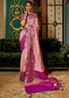 Shades Of Pink Zari Woven Silk Saree with Tassels on Pallu Clothsvilla