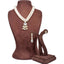 2 Layer Gold Plated Pearl Necklace Alloy Jewel Set ClothsVilla