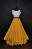Party Wear Yellow Color Sleeveless Lehenga With Blouse