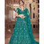 Dark Rama Thread and Sequence work Lehenga choli ClothsVilla