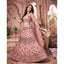 Light Peach Foil Mirror and Thread Work Lehenga choli ClothsVilla