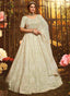 White Color Resham And Gota Work Base Flared Lehenga Choli Clothsvilla