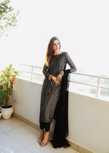 Load image into Gallery viewer, Wedding Wear Black Color Sequence Work Salwar Suit Clothsvilla