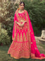 Pink Color Dori And Stone Work Satin Material Lehenga Choli Clothsvilla