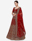 Heavy Bridal Lehenga Choli with Dual Sandwich Sequins Work ClothsVilla
