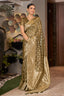 Coffee Color Weaving Zari Work Classic Saree For Festival Clothsvilla