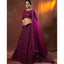 Designer Lehenga Choli in Net Fabrics and Wine Color with Embroidery Work ClothsVilla
