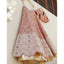 Designer Peach Zari Sequin Raw Silk Lehenga Choli ClothsVilla