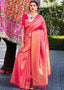 Hot Pink Handloom Weave Kanjivaram Silk Saree Clothsvilla