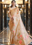 Beige Brown Zari Woven Linen Silk Saree Clothsvilla