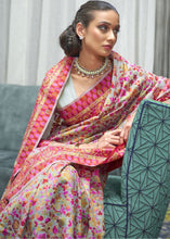 Load image into Gallery viewer, Light Pistachio Green Banarasi Jamawar Woven Silk Saree : Top Pick Clothsvilla