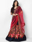 Peach Soft Net Semi Stitched Lehenga With Unstitched Blouse Clothsvilla