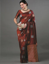 Load image into Gallery viewer, Bewitching Maroon Soft Silk Saree With Adoring Blouse Piece ClothsVilla