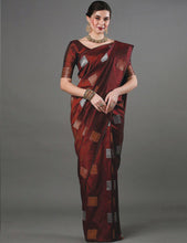 Load image into Gallery viewer, Bewitching Maroon Soft Silk Saree With Adoring Blouse Piece ClothsVilla