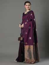 Load image into Gallery viewer, Demanding Wine Soft Silk Saree With Ideal Blouse Piece ClothsVilla