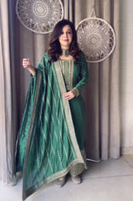 Load image into Gallery viewer, Adorable Dusty Green Embroidery Work Sharara Suit Clothsvilla
