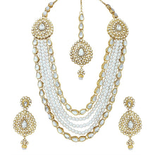 Load image into Gallery viewer, Alloy Gold-plated Jewel Set (White, Gold) ClothsVilla