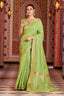 Nemesis Green Linen Cotton Silk Saree With Propinquity Blouse Piece Bvipul