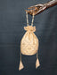 Cream Color Foil Printed Chanderi Batwa Clothsvilla